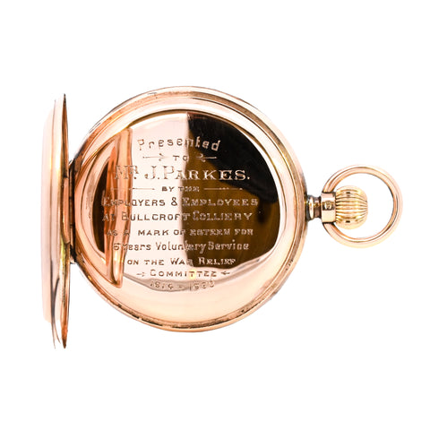 9ct Yellow Gold Chester 1920 Full Hunter Pocket Watch