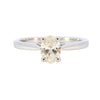 18ct White Gold 0.72ct Oval Diamond Solitaire Ring