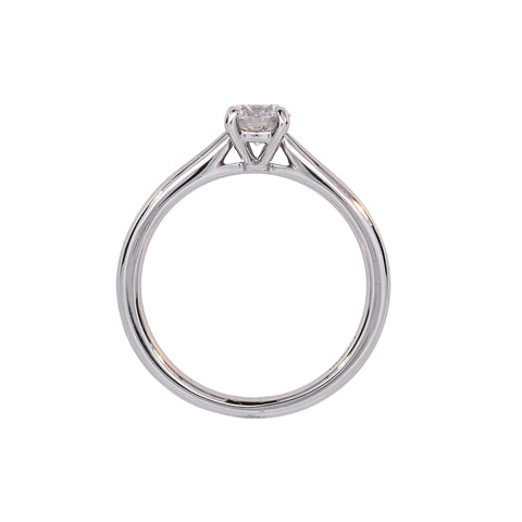 Platinum 0.51ct Diamond Solitaire Ring