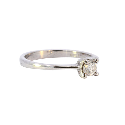 18ct White Gold 0.32ct Diamond Solitaire Ring