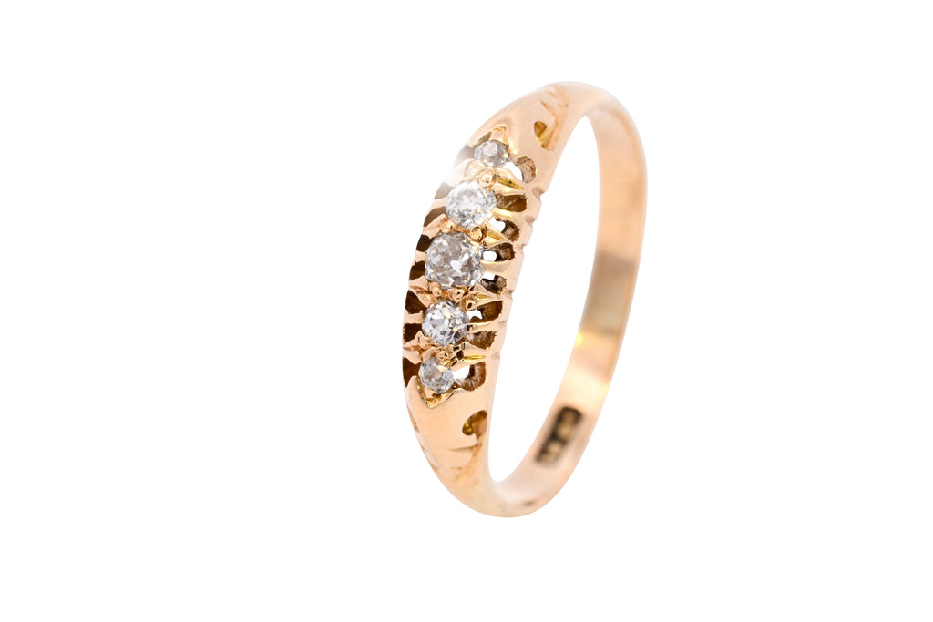Antique 18ct Gold 0.20ct Diamond Ring (SH22-245)