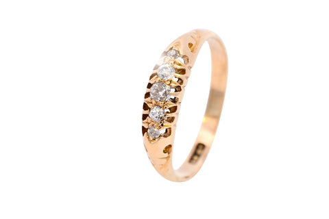 Antique 18ct Gold 0.20ct Diamond Ring (SH22-245)