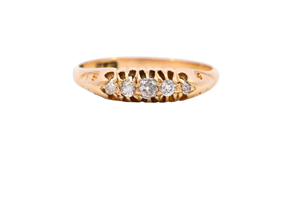 Antique 18ct Gold 0.20ct Diamond Ring (SH22-245)