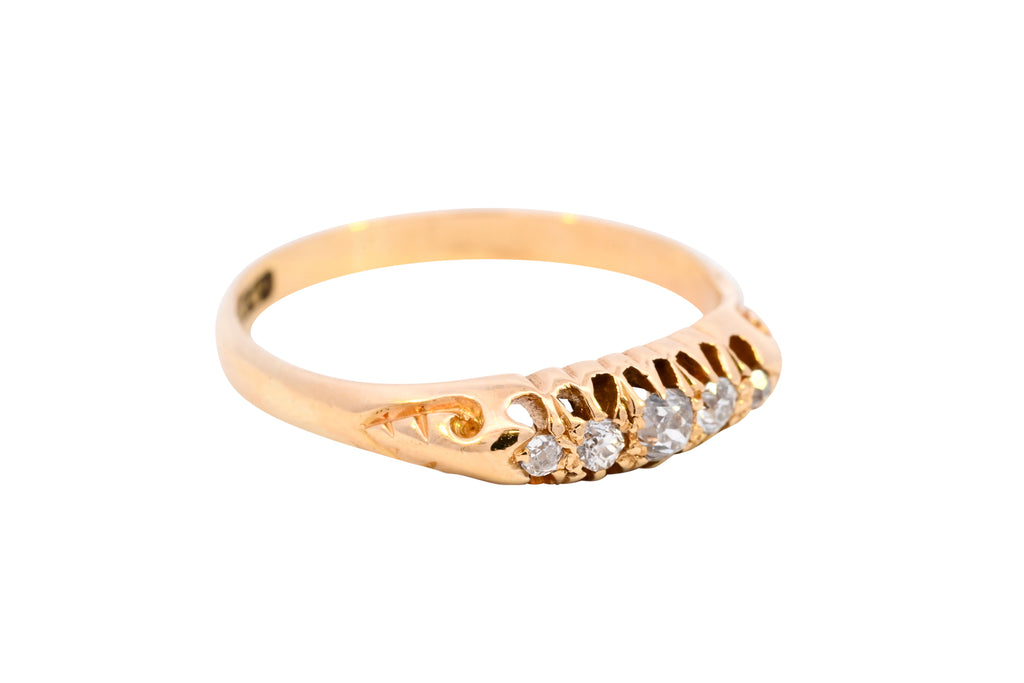 Antique 18ct Gold 0.20ct Diamond Ring (SH22-245)