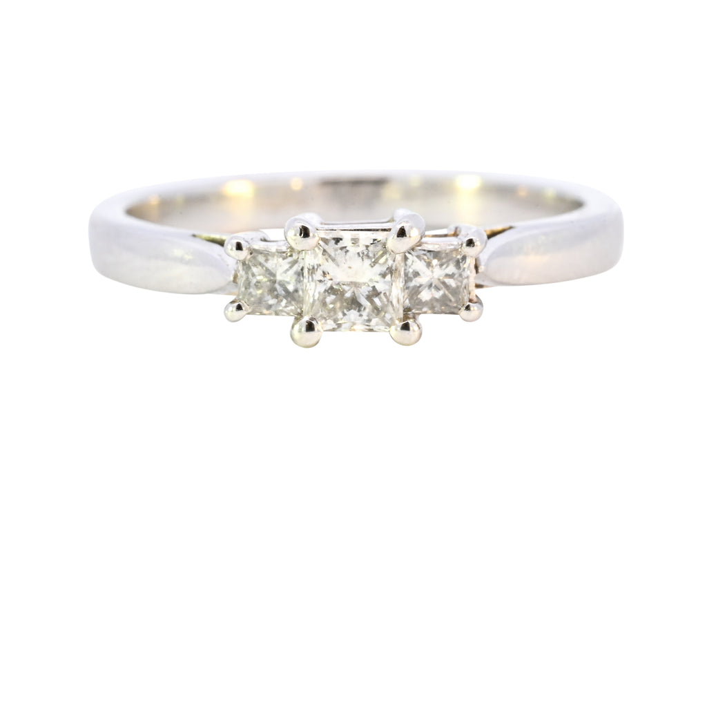 Platinum 0.50ct Princess Cut Diamond Ring (SH22-297)