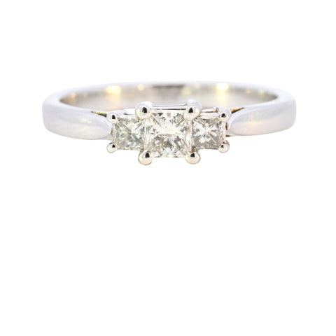 Platinum 0.50ct Princess Cut Diamond Ring (SH22-297)