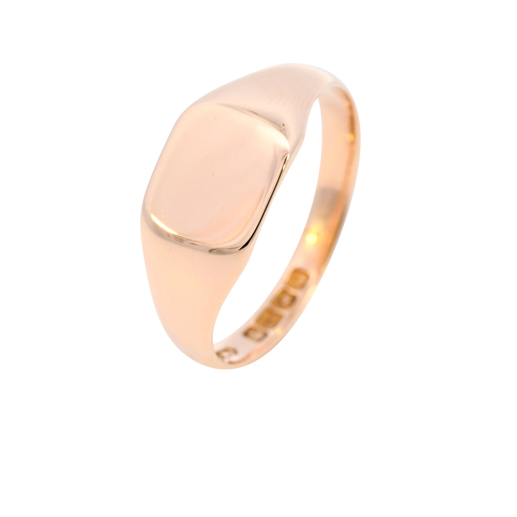 18ct Yellow Gold Birm 1919 Cushion Shaped Signet (SH23-232)