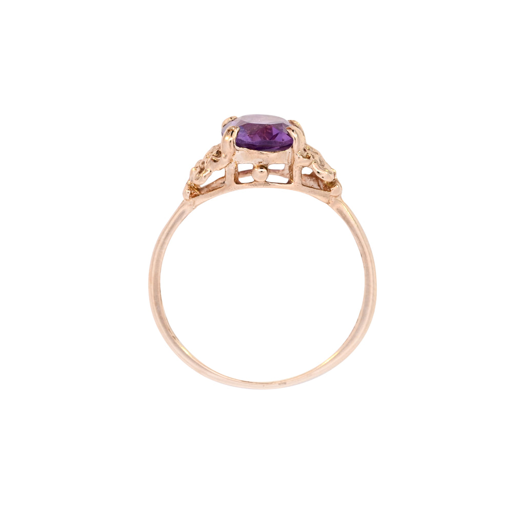 9ct Yellow Gold Amethyst Ring (SH23-310)