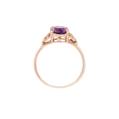 9ct Yellow Gold Amethyst Ring (SH23-310)