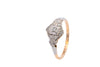 Antique 18ct Gold & Platinum 0.20ct Diamond Ring (SH23-313)