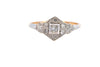 Antique 18ct Gold & Platinum 0.20ct Diamond Ring (SH23-313)