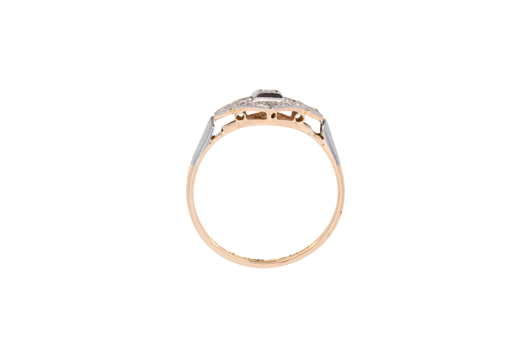 Antique 18ct Gold & Platinum 0.20ct Diamond Ring (SH23-313)