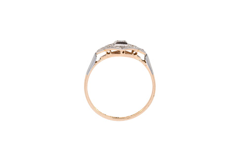 Antique 18ct Gold & Platinum 0.20ct Diamond Ring (SH23-313)