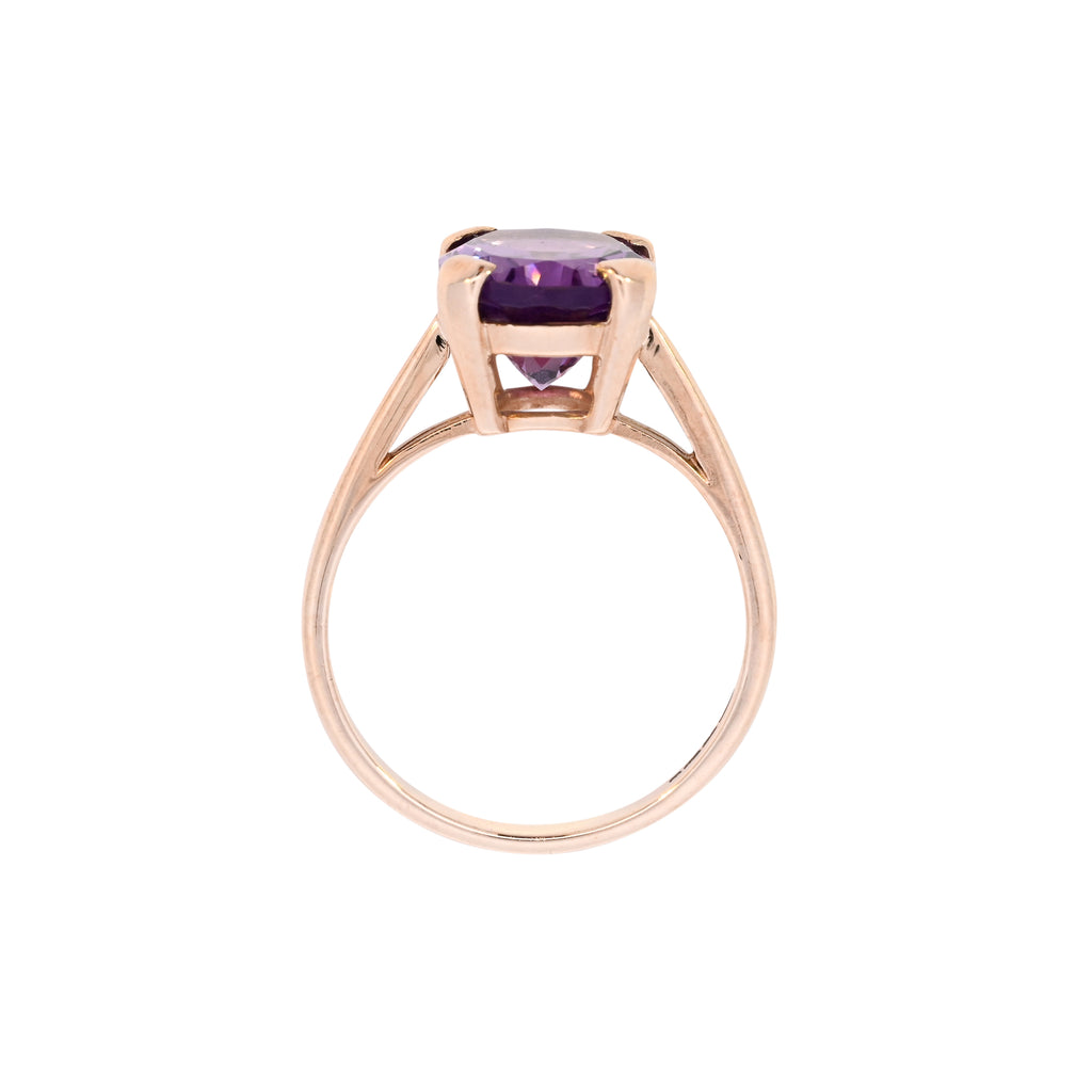 9ct Yellow Gold Amethyst Ring (SH23-368)