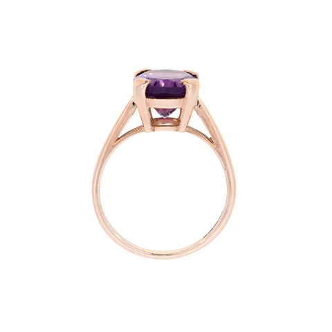 9ct Yellow Gold Amethyst Ring (SH23-368)