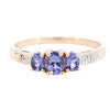 9ct Yellow Gold Tanzanite & Diamond Ring (SH24-064)