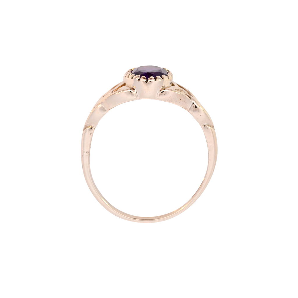 9ct Yellow Gold Amethyst Ring (SH24-065)