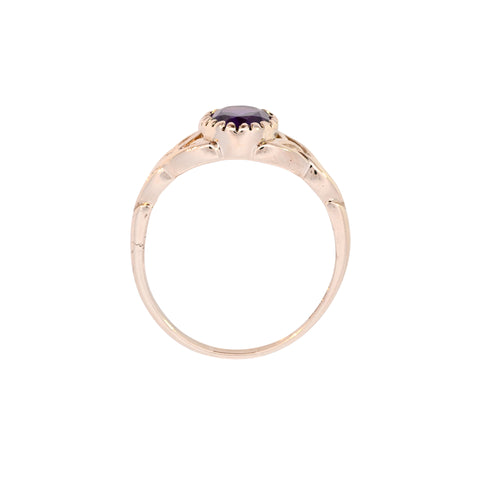 9ct Yellow Gold Amethyst Ring (SH24-065)