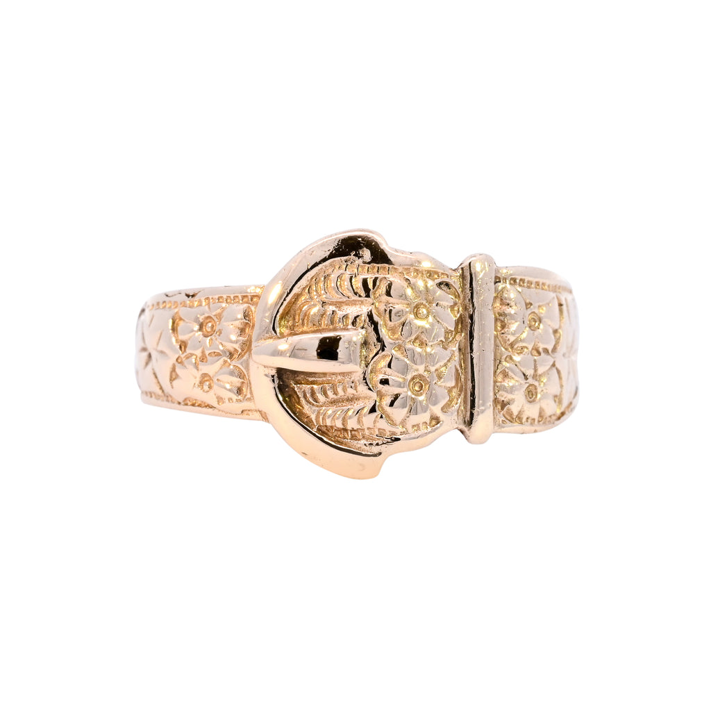 9ct Yellow Gold Buckle Ring (SH24-073)