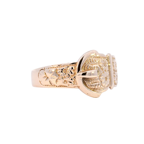 9ct Yellow Gold Buckle Ring (SH24-073)