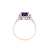 9ct Yellow Gold Purple & White Cubic Zirconia Ring (SH24-078)