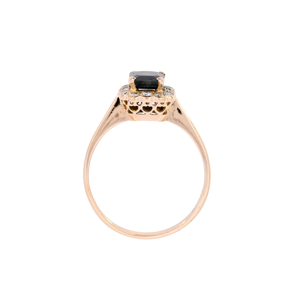 18ct Yellow Gold Sapphire & Diamond Ring (SH24-085)