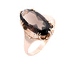 9ct Yellow Gold Smokey Quartz Ring (SH24-086)