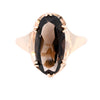 9ct Yellow Gold Smokey Quartz Ring