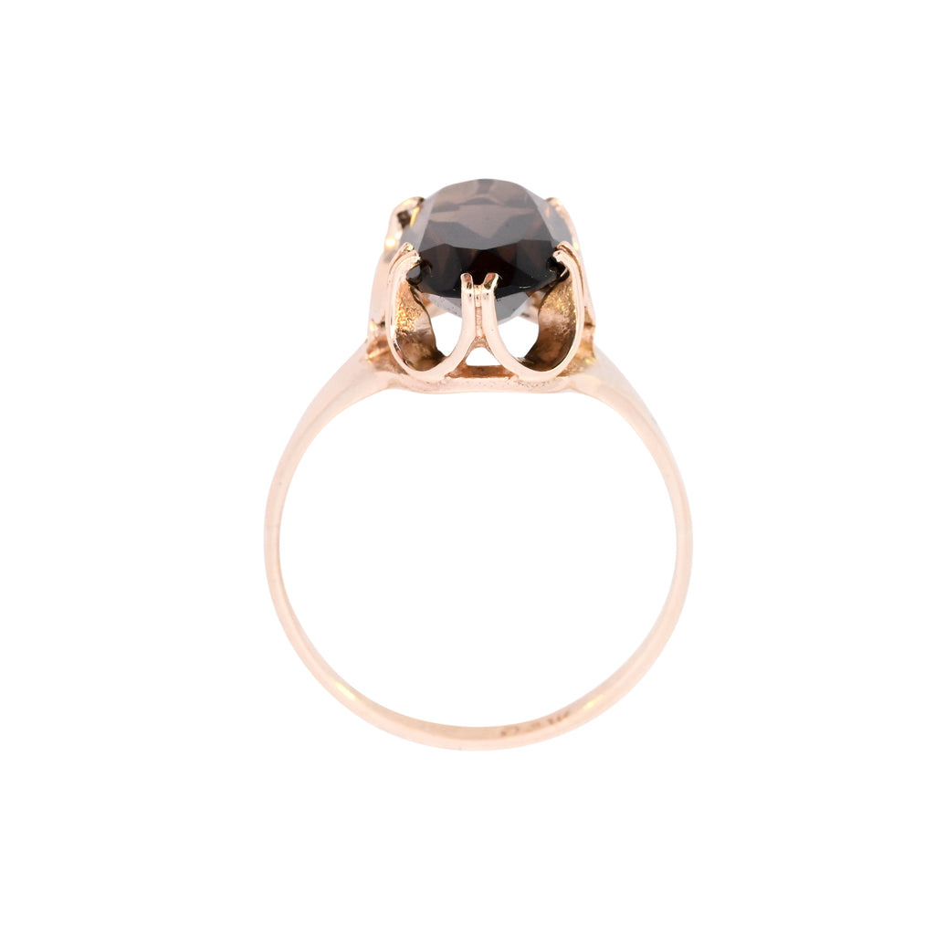 9ct Yellow Gold Smokey Quartz Ring