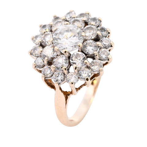 9ct Yellow Gold Cubic Zirconia Ring