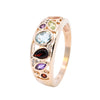 9ct Yellow Gold Multi Stone Band Ring (SH24-095)