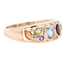 9ct Yellow Gold Multi Stone Band Ring (SH24-095)