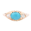 Antique 18ct Gold Turquoise & Diamond Ring (SH24-101)