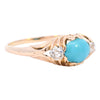 Antique 18ct Gold Turquoise & Diamond Ring (SH24-101)