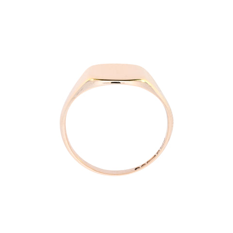 9ct Yellow Gold London 1967 Cushion Shaped Signet (SH24-106)