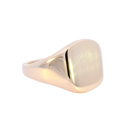 9ct Yellow Gold London 1967 Cushion Shaped Signet (SH24-106)