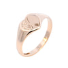 9ct Yellow Gold Birmingham 1978 Heart Signet