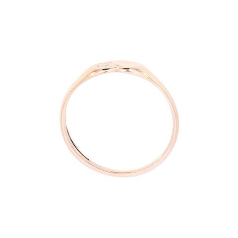 9ct Yellow Gold Birmingham 1978 Heart Signet (SH24-107)