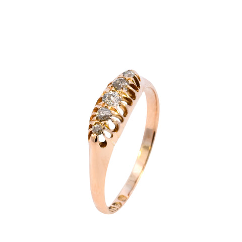Antique 18ct Gold Chester 1902 0.25ct Diamond Ring (SH24-109)