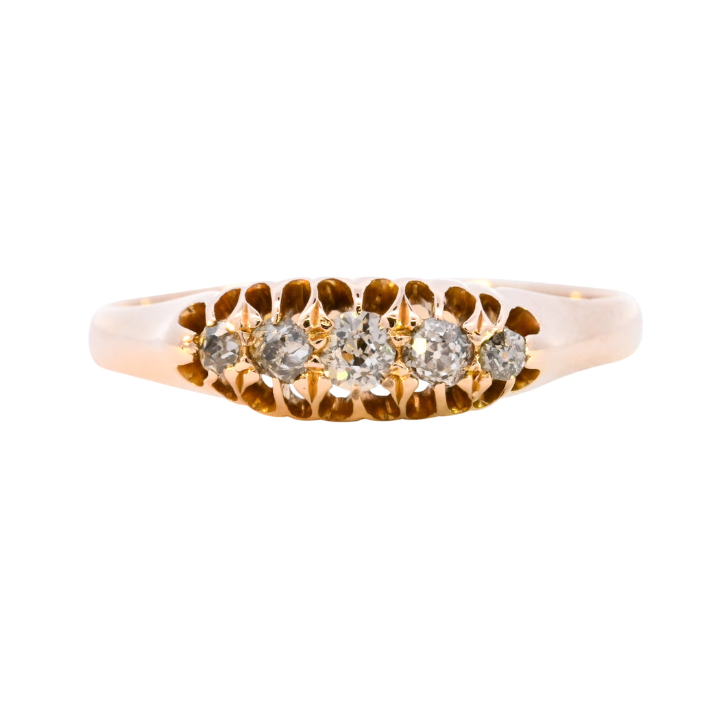 Antique 18ct Gold Chester 1902 0.25ct Diamond Ring (SH24-109)