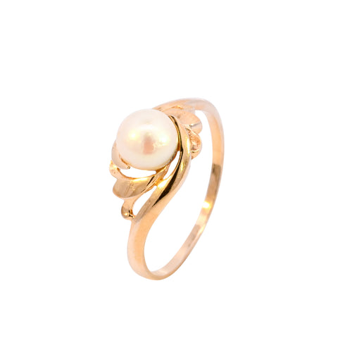 9ct Yellow Gold Cultured Pearl Ring (SH24-111)
