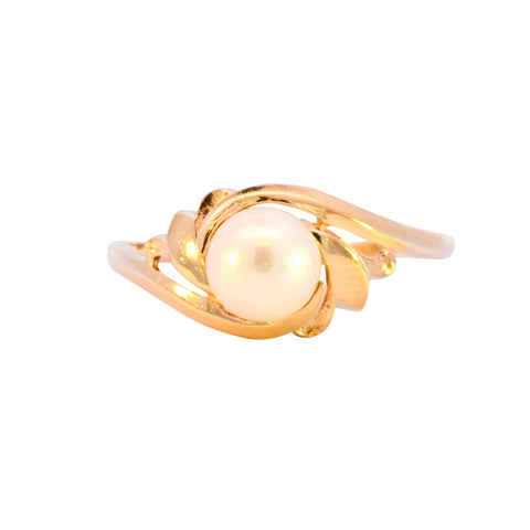 9ct Yellow Gold Cultured Pearl Ring (SH24-111)