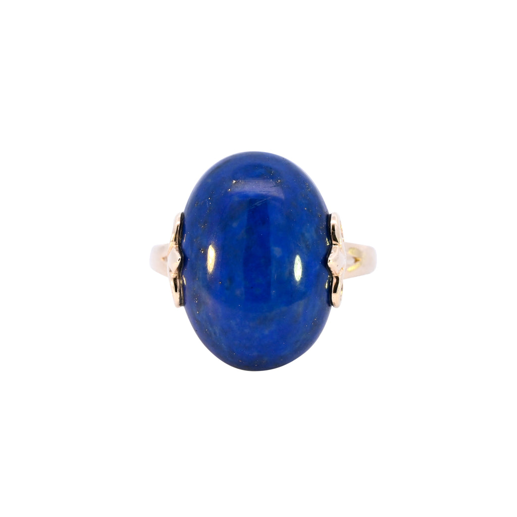 9ct Yellow Gold Lapis Lazuli Ring (SH24-117)