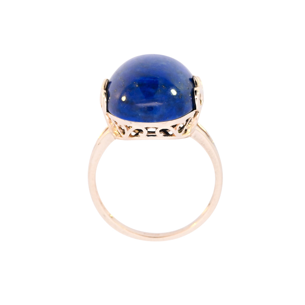9ct Yellow Gold Lapis Lazuli Ring (SH24-117)