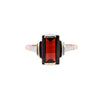 9ct Two Tone Gold Garnet Ring (SH24-122)