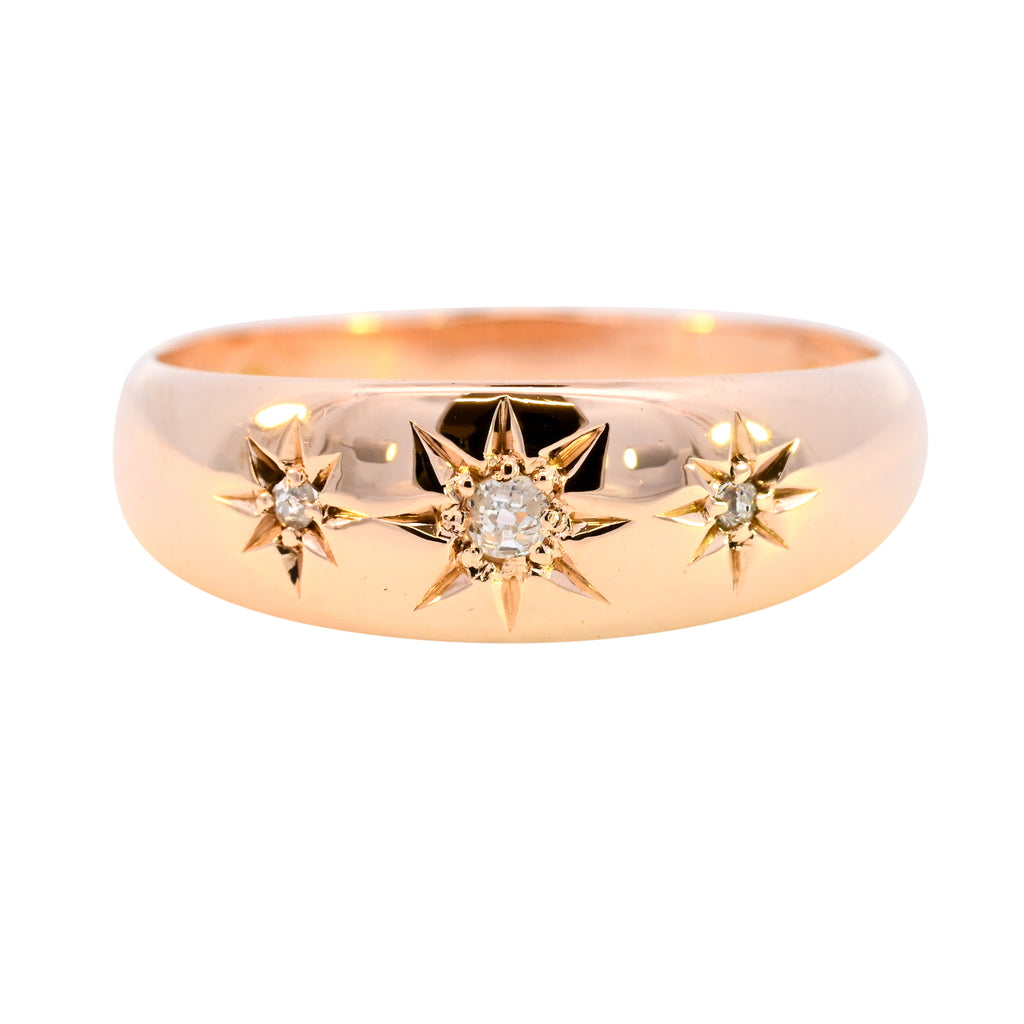 Antique 18ct Gold Birmingham 1904 Diamond Ring (SH24-149)