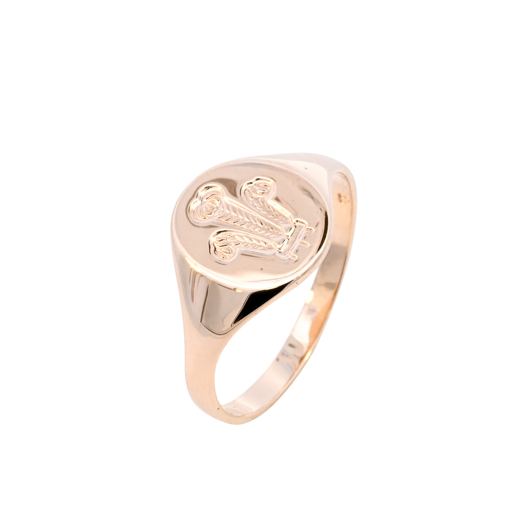 9ct Yellow Gold London 1994 Signet (SH24-153)