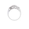 Platinum Cubic Zirconia 3 Stone Ring (SH24-016)
