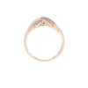 9ct Yellow Gold Diamond Kiss Crossover Ring (SH24-017)