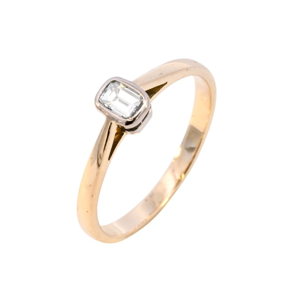 18ct Yellow Gold 0.27ct Diamond Solitaire Ring